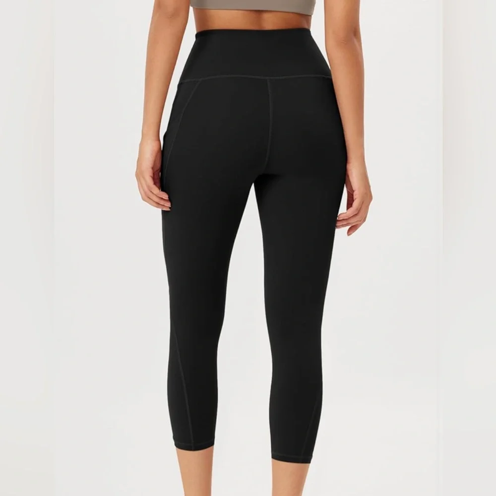 ODODOS Women's High Waisted Yoga Leggings Athletic Workout pants w/pockets NWOT - Picture 2 of 4